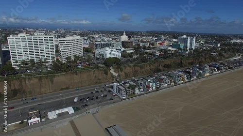 Aerial View Of Santa Monica Skyline California 03.MOV