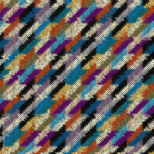 Imitation of a texture of rough canvas. Seamless pattern.