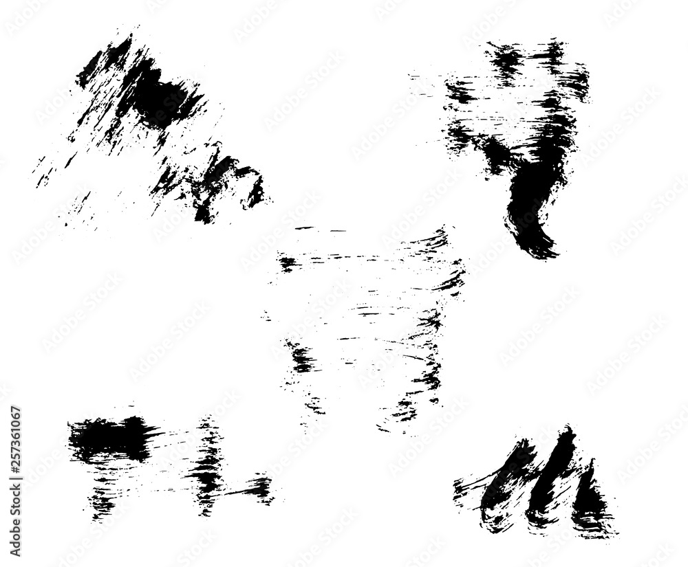 Vector brush strokes grunge textured background spots Vector brush strokes grunge textured background spots