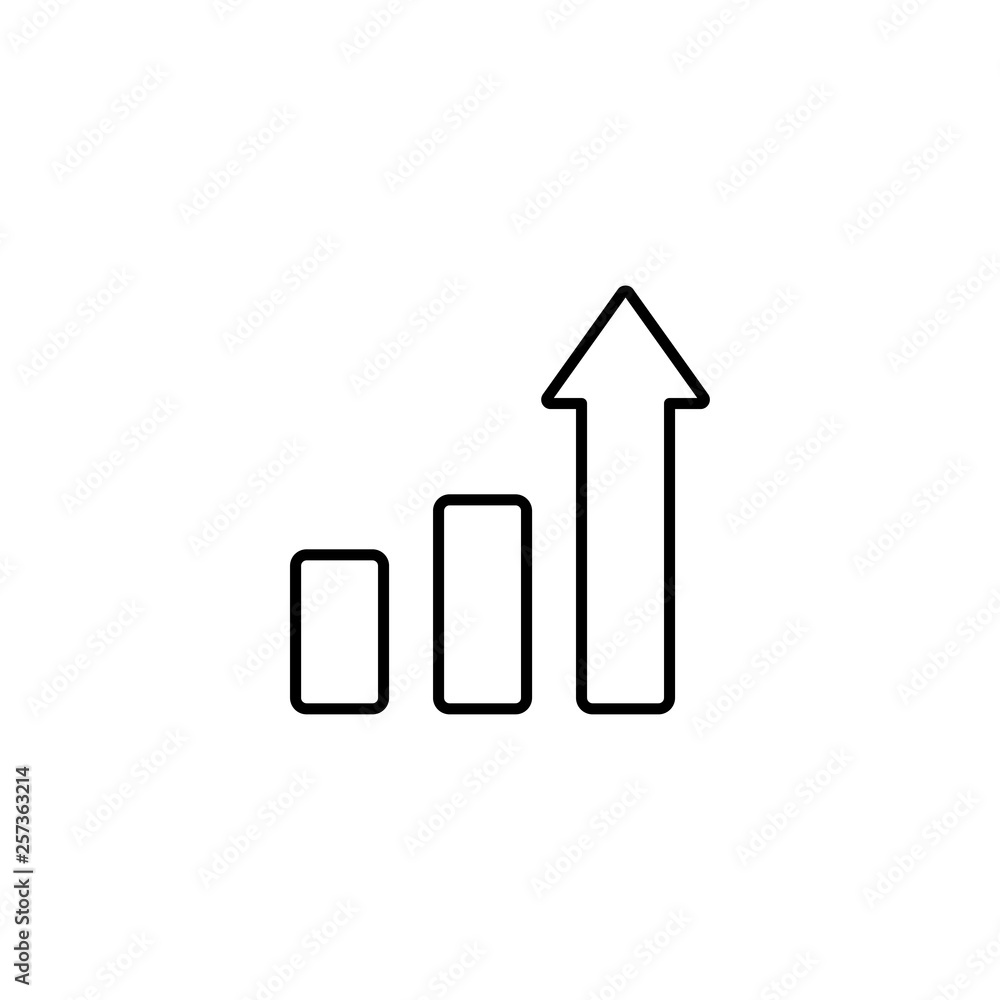 graph growth icon vector illustration graph growth icon vector illustration