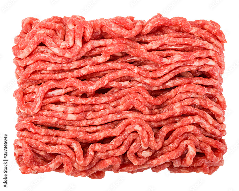 minced meat, pork, beef, forcemeat, clipping path, isolated on white background, full depth of field minced meat, pork, beef, forcemeat, clipping path, isolated on white background, full depth of field
