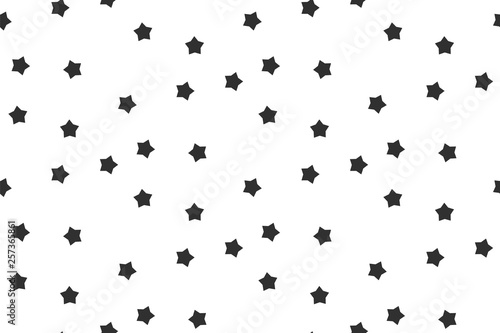 Stars seamless pattern black white abstract background