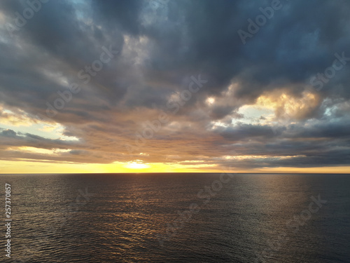 Sunset in Atlantic ocean © Anton