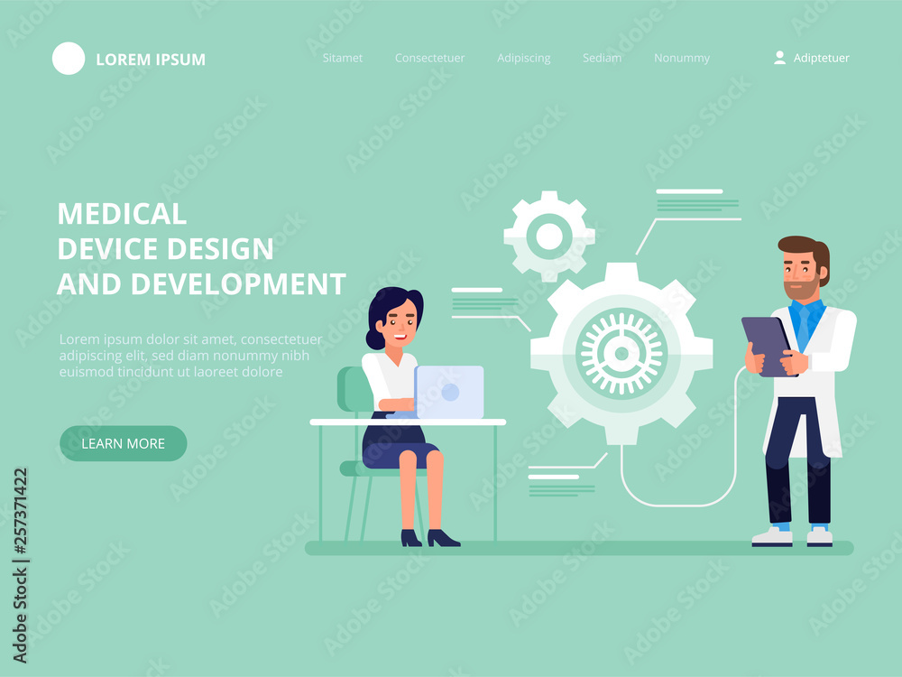 Medical device design and development. Science concept. Medical device design and development. Science concept.