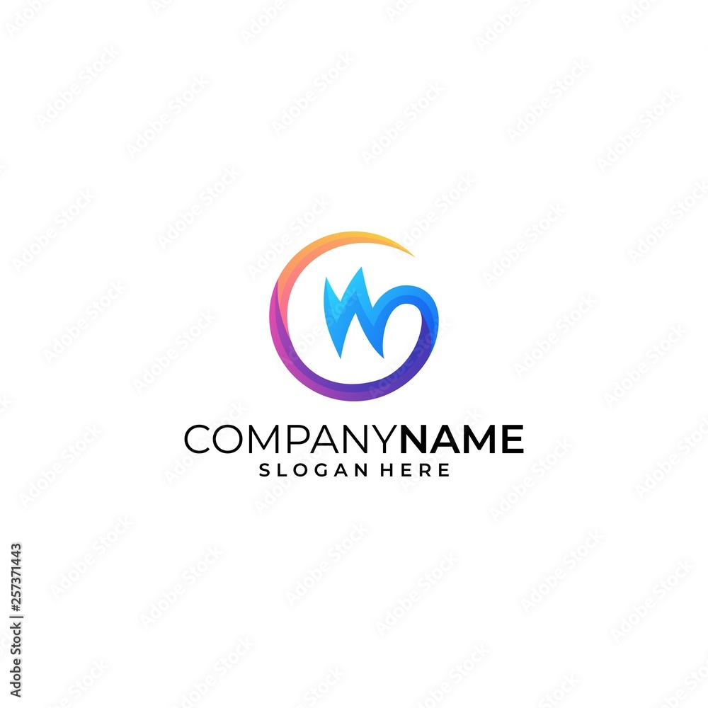 Fototapeta premium Letter M illustration Design vector template