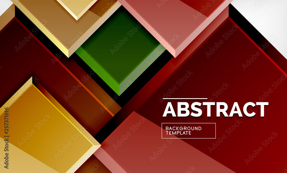 Square abstract background, glossy geometric design Square abstract background, glossy geometric design