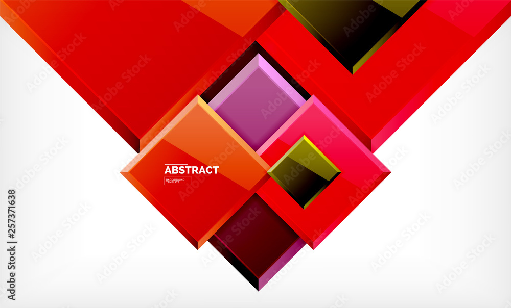 Square geometric background Square geometric background