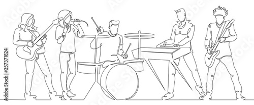 man rock and roll, rock band, musicia