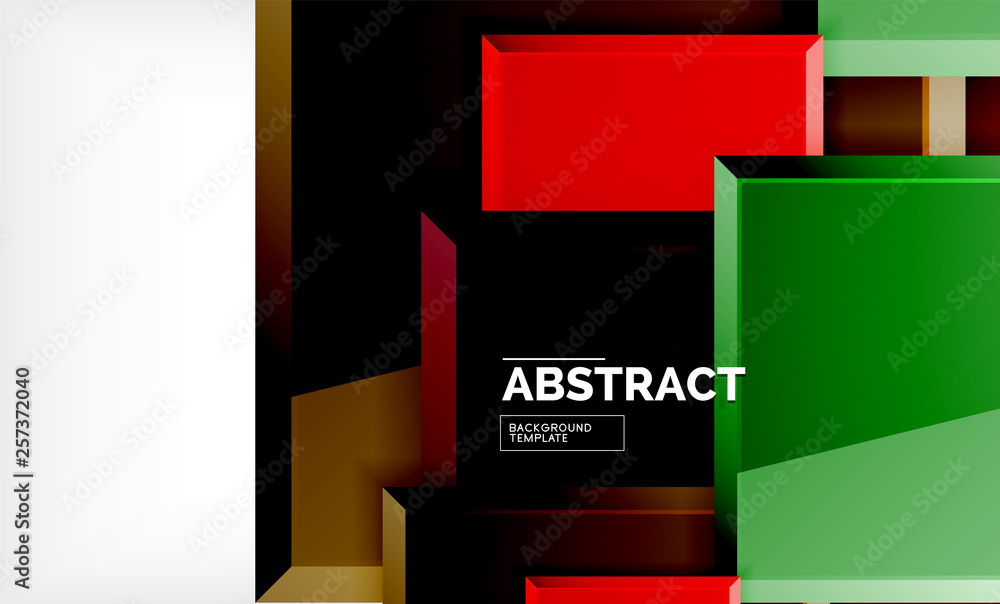 Square geometric background Square geometric background