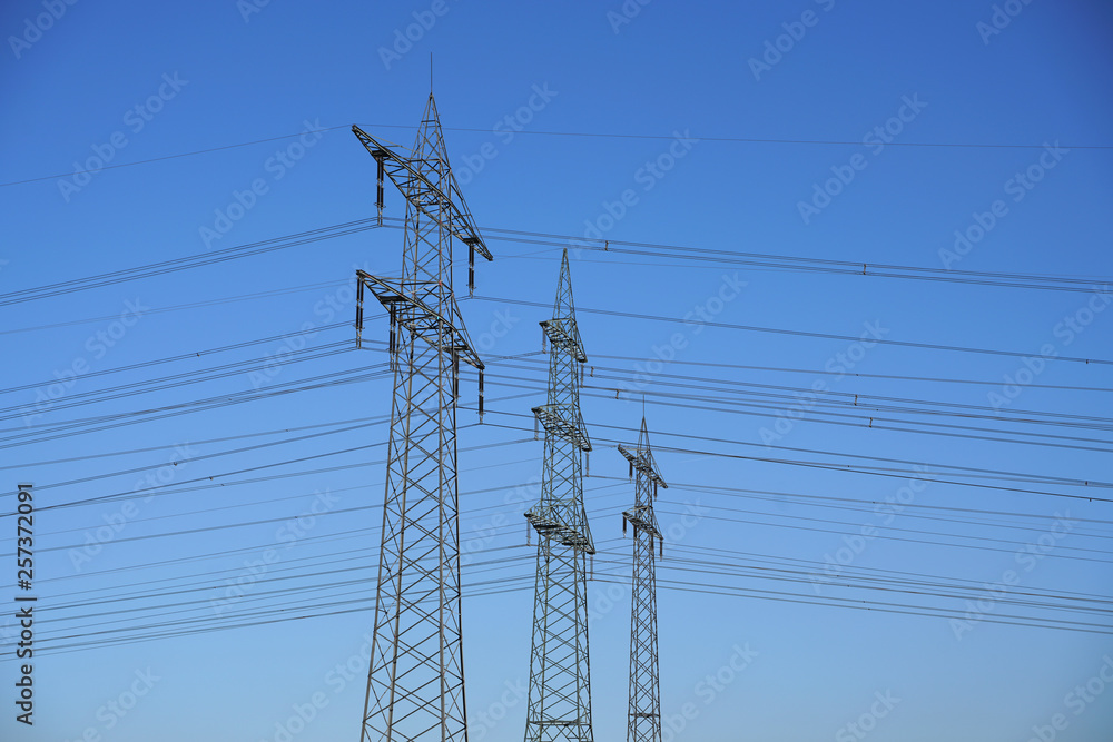 Strommast Stromleitung Strom 