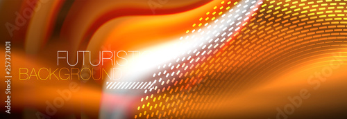 Fluid colors mixing glowing neon wave background, holographic texture