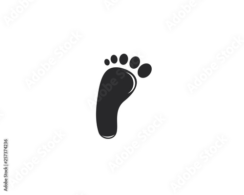 foot logo template vector icon design 