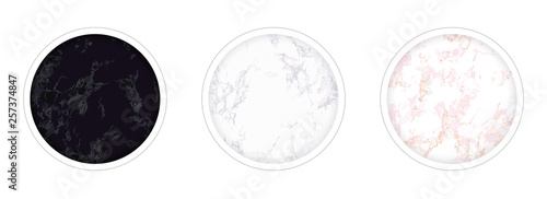 Highlight covers backgrounds. Set of marble design