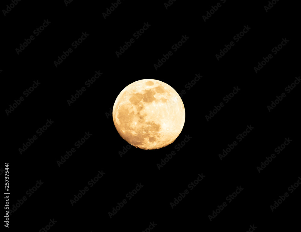 Obraz premium moon on black background