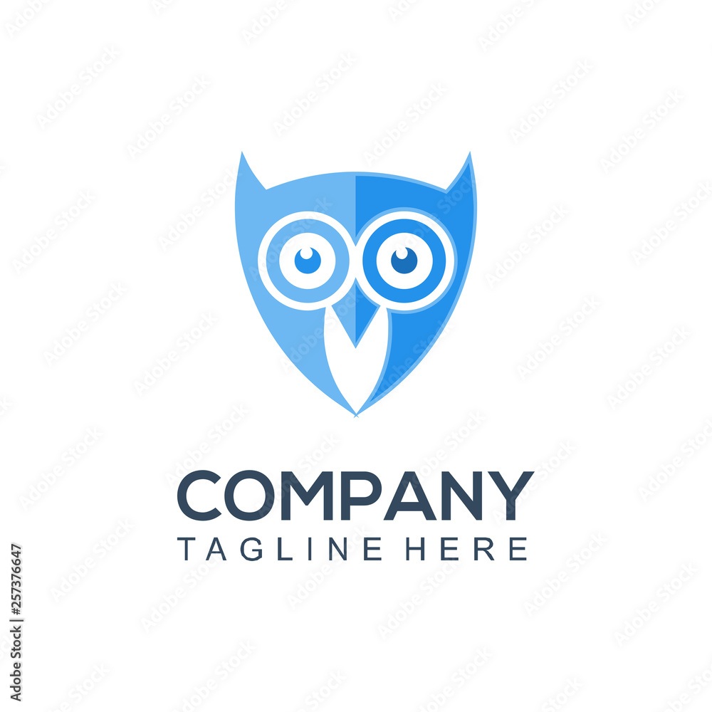 Naklejka logo owl intelligent