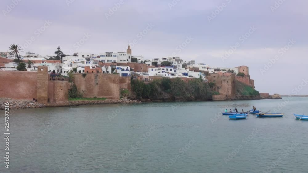 Panorama view of old city in Rabat, Morocco, panorama 4k Panorama view of old city in Rabat, Morocco, panorama 4k