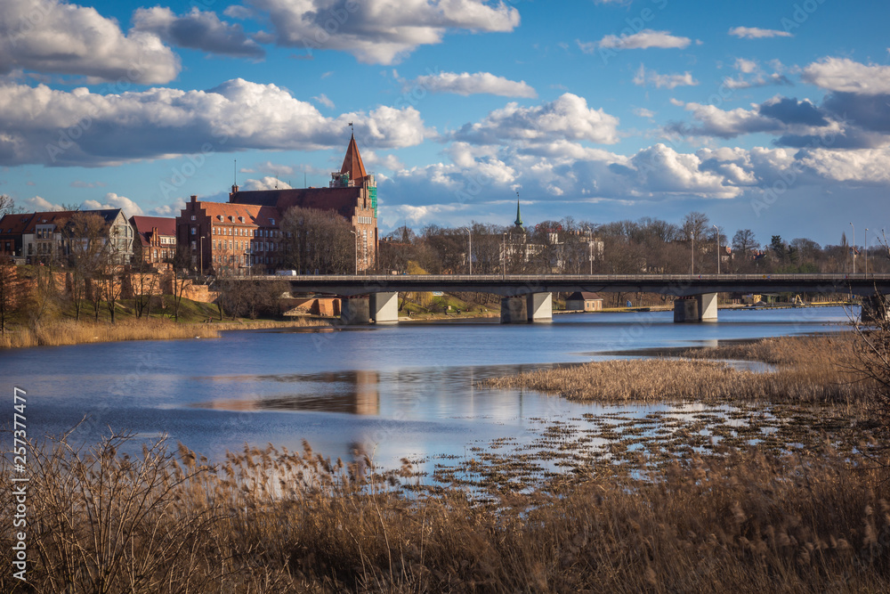 View on the Malbork city, Pomorskie, Poland
