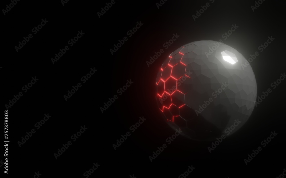 3d glowing ball 3d glowing ball