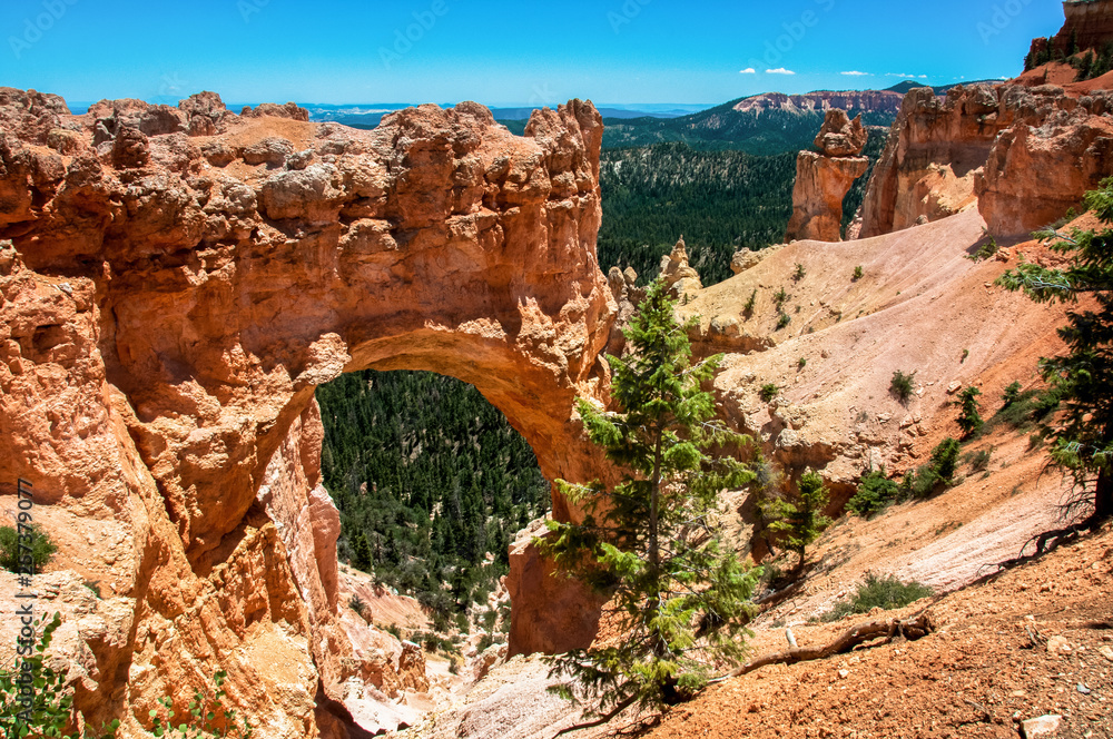 Natural arch in Bryce Canyon National Park, Utah, United States