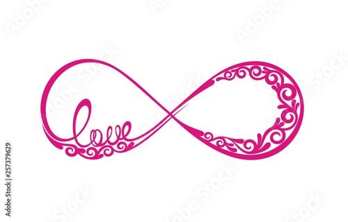 Love word In the sign of infinity