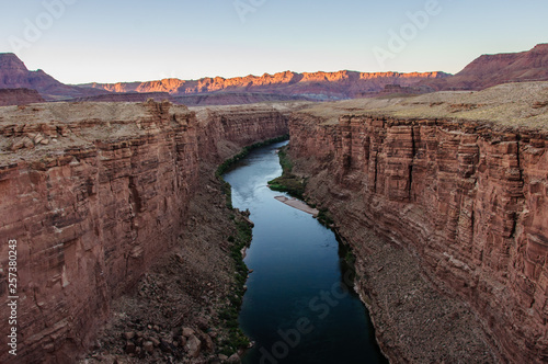 Colorado River in Marble Canyon from the Navajo bridge