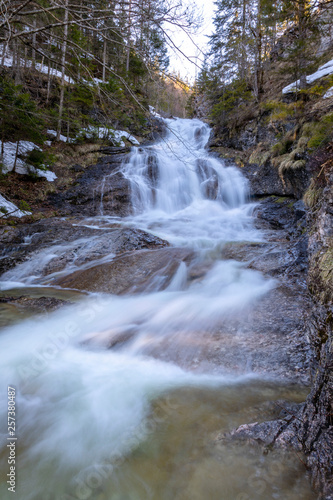 cascades near wildalpen on river salza styria austria