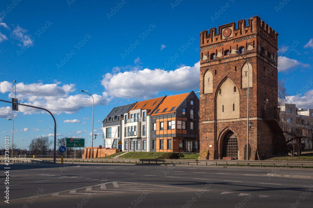 Mariacka Gate in Malbork, Pomorskie, Poland