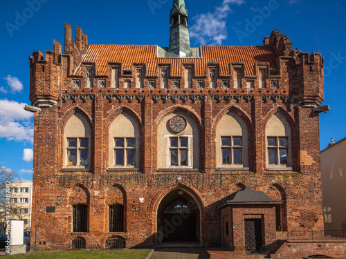 Town Hall in Malbork, Pomorskie, Poland