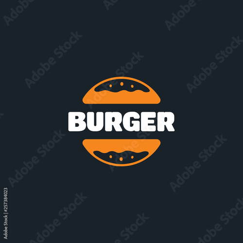 Burger logo vector illustration