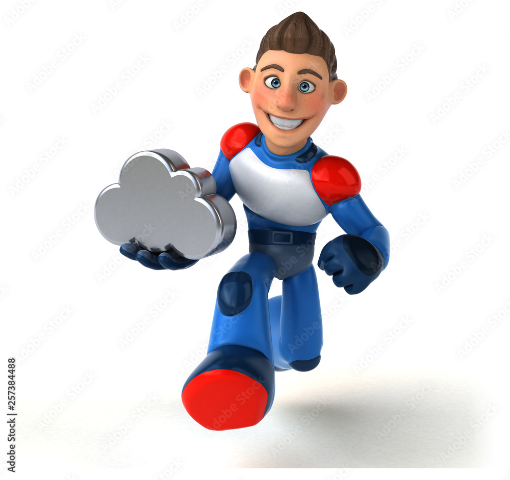 Super modern superhero - 3D Illustration Super modern superhero - 3D Illustration