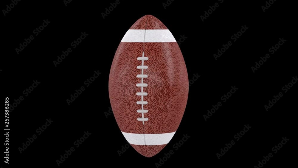 American Football Ball 360 rotation loop American Football Ball 360 rotation loop