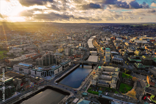 Luftbilder von Dublin - Irlands Hauptstadt Dublin aus der Luft fotografiert © Roman