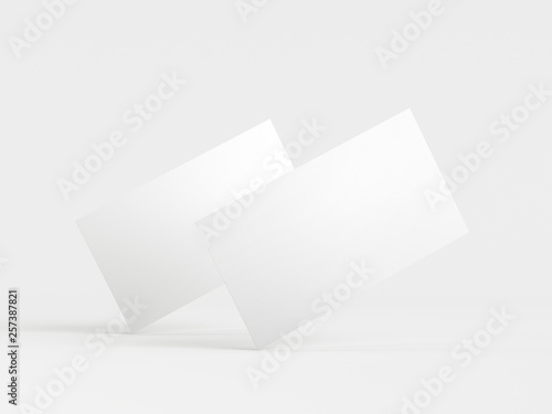 business card on a white background