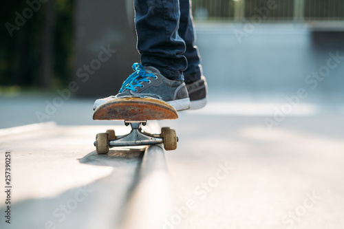 Valokuva Skateboarder feet