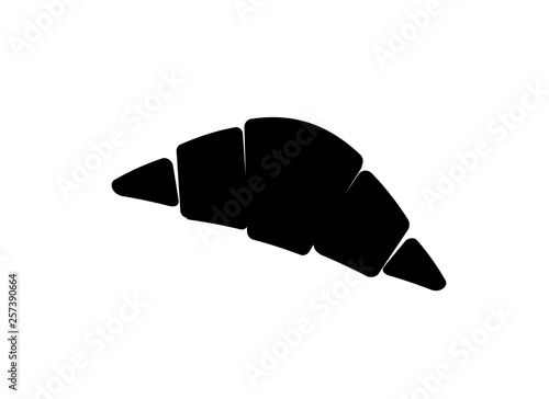Vector icon of croissant (cookies, sweets).