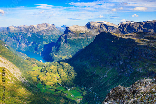 Geirangerfjord from Dalsnibba viewpoint, Norway © anetlanda