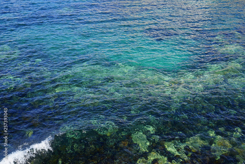 Water surface of the Atlantic ocean in Tenerife, Canary Islands, Spain