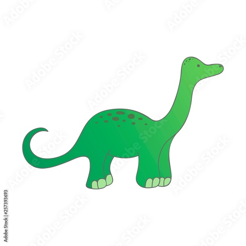 Dinosaur. Vector illustration for printing on fabric  wrapping paper  postcard. Cute baby background.