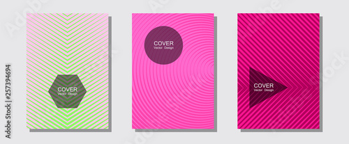 Certificate layouts vector graphic design set.