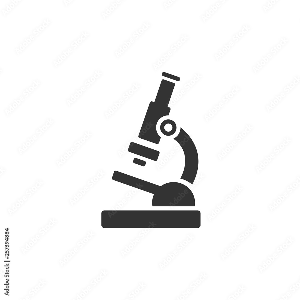 Microscope icon. Science and research Microscope icon. Science and research