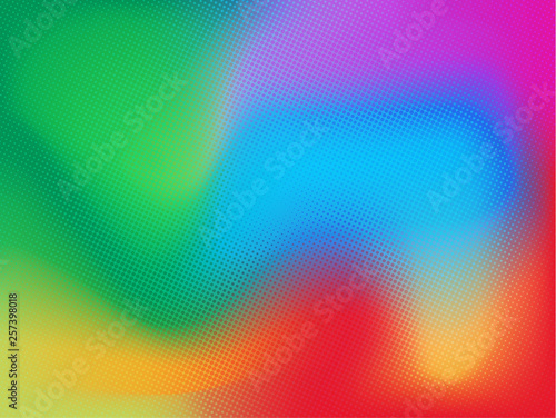 Colorful halftone background gradient vector