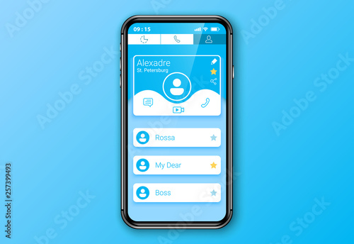 contact app user interface