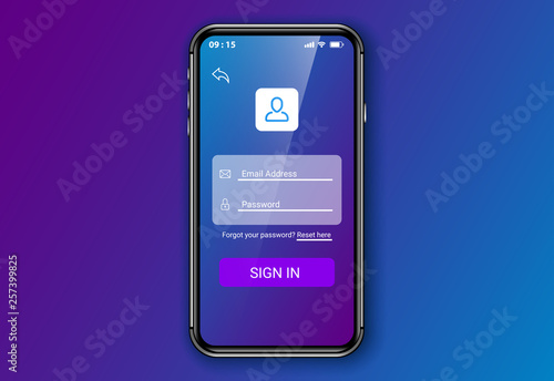 sign in user interface