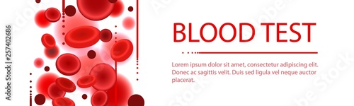 Blood Medical Test Colorful Template