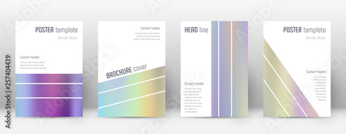 Flyer layout. Geometric remarkable template for Br