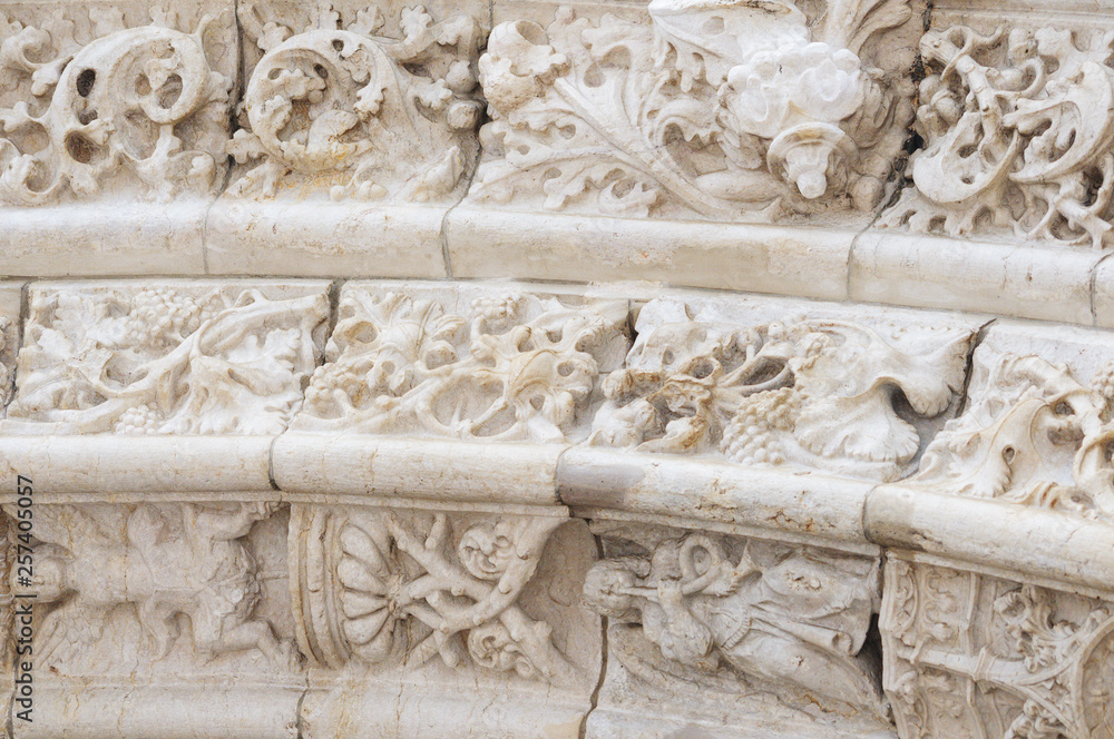 Details of exterior of Jeronimos monastery in Belem, Lisbon, Portugal. Manueline style. UNESCO World Heritage. Details of exterior of Jeronimos monastery in Belem, Lisbon, Portugal. Manueline style. UNESCO World Heritage.