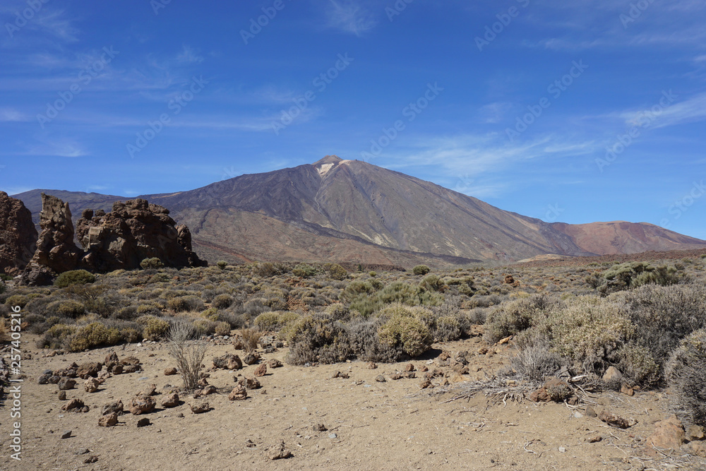Mount Teide in Tenerife, Canary Islands, Spain, national park, volcano, rocks