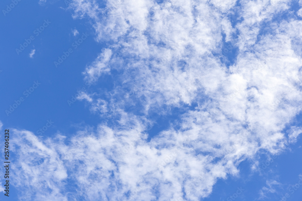 Blue sky background with white clouds, rain clouds on sunny summer or spring day. Blue sky background with white clouds, rain clouds on sunny summer or spring day.