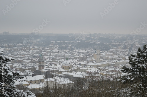 Lwów widok z wysokiego zamku