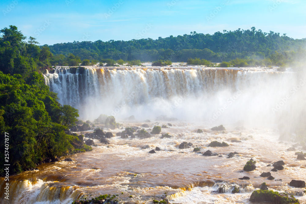 Fototapeta premium worldwide known Iguassu falls